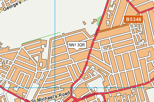 NN1 3QR map - OS VectorMap District (Ordnance Survey)