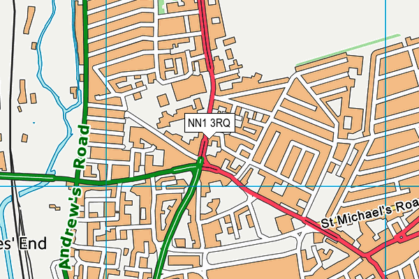 NN1 3RQ map - OS VectorMap District (Ordnance Survey)