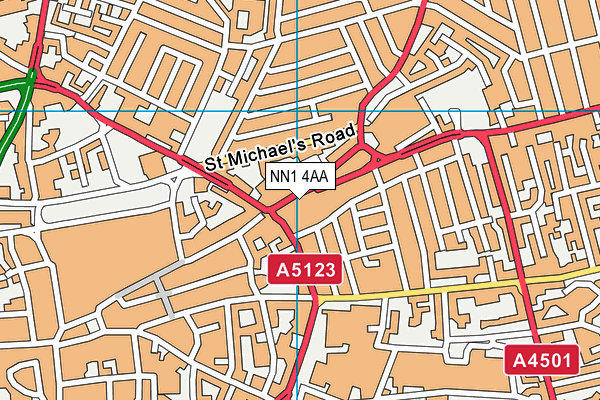 NN1 4AA map - OS VectorMap District (Ordnance Survey)