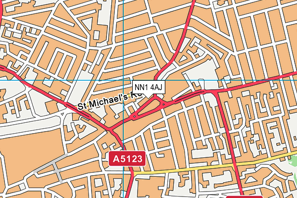 NN1 4AJ map - OS VectorMap District (Ordnance Survey)