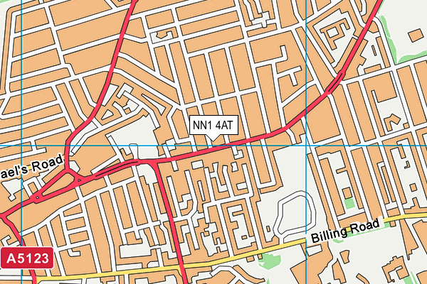 NN1 4AT map - OS VectorMap District (Ordnance Survey)