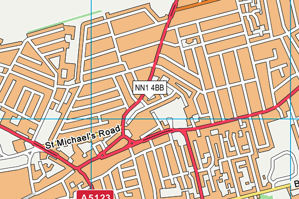 NN1 4BB map - OS VectorMap District (Ordnance Survey)