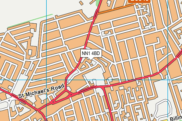 NN1 4BD map - OS VectorMap District (Ordnance Survey)