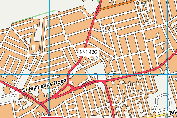 NN1 4BG map - OS VectorMap District (Ordnance Survey)
