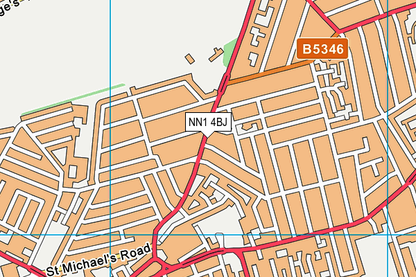 NN1 4BJ map - OS VectorMap District (Ordnance Survey)