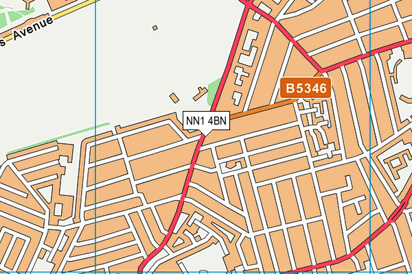NN1 4BN map - OS VectorMap District (Ordnance Survey)