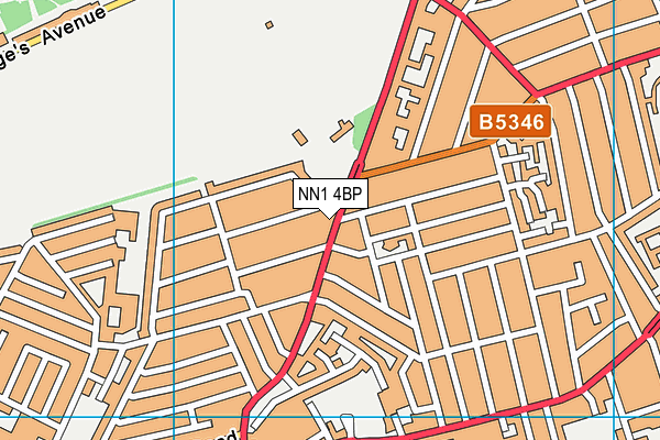 NN1 4BP map - OS VectorMap District (Ordnance Survey)