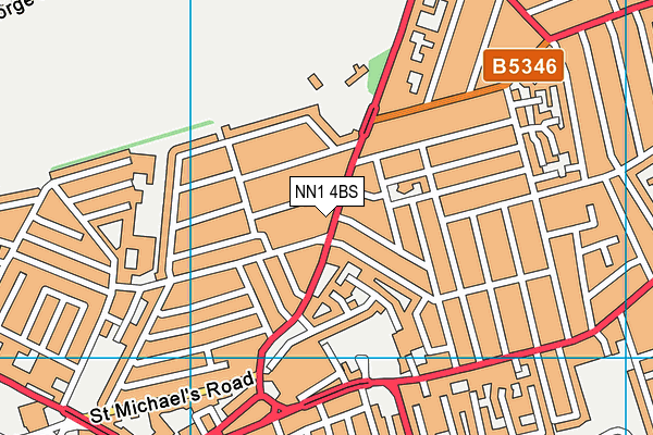 NN1 4BS map - OS VectorMap District (Ordnance Survey)