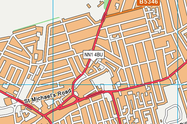 NN1 4BU map - OS VectorMap District (Ordnance Survey)