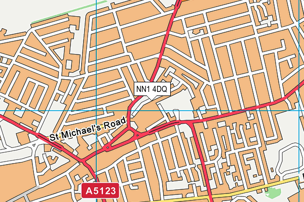 NN1 4DQ map - OS VectorMap District (Ordnance Survey)