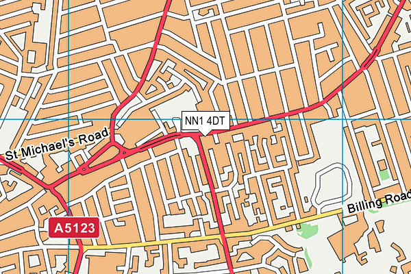 NN1 4DT map - OS VectorMap District (Ordnance Survey)
