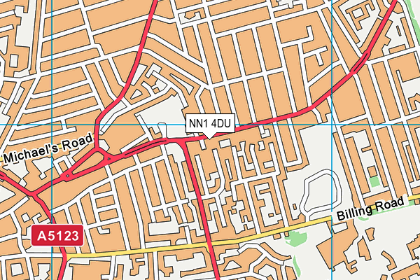 NN1 4DU map - OS VectorMap District (Ordnance Survey)