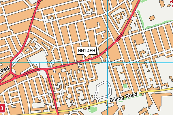 NN1 4EH map - OS VectorMap District (Ordnance Survey)
