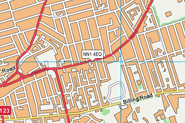 NN1 4EQ map - OS VectorMap District (Ordnance Survey)