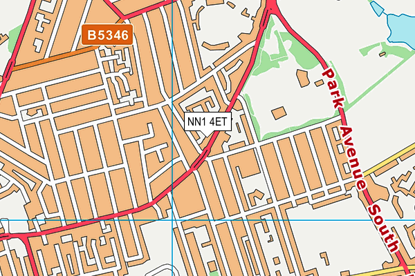NN1 4ET map - OS VectorMap District (Ordnance Survey)