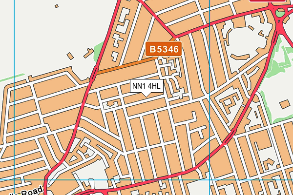 NN1 4HL map - OS VectorMap District (Ordnance Survey)