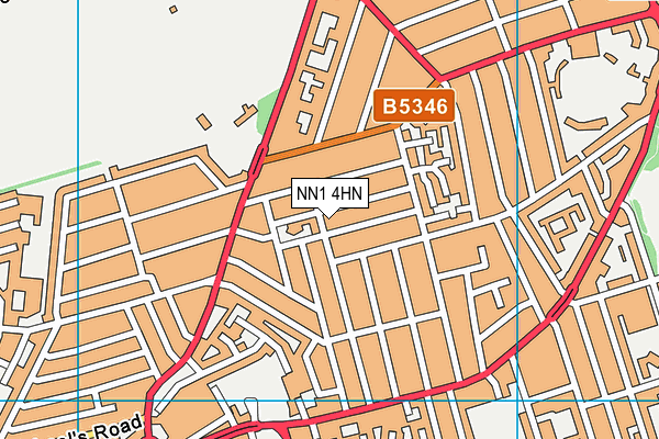 NN1 4HN map - OS VectorMap District (Ordnance Survey)