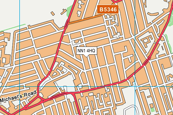 NN1 4HQ map - OS VectorMap District (Ordnance Survey)