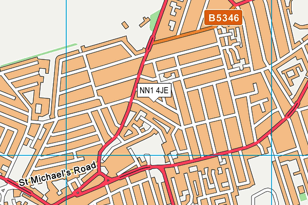 NN1 4JE map - OS VectorMap District (Ordnance Survey)