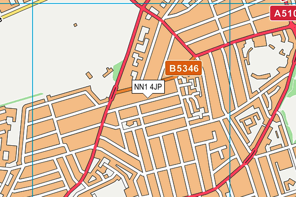 NN1 4JP map - OS VectorMap District (Ordnance Survey)