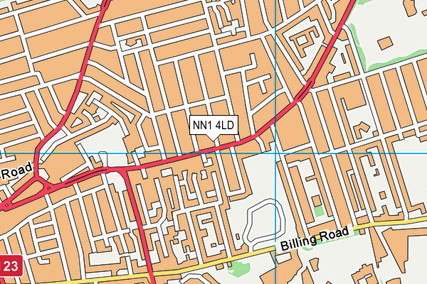 NN1 4LD map - OS VectorMap District (Ordnance Survey)