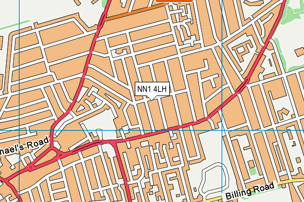 NN1 4LH map - OS VectorMap District (Ordnance Survey)