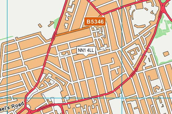 NN1 4LL map - OS VectorMap District (Ordnance Survey)