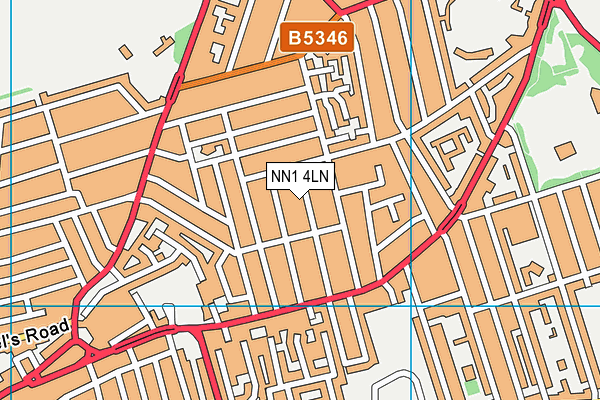 NN1 4LN map - OS VectorMap District (Ordnance Survey)