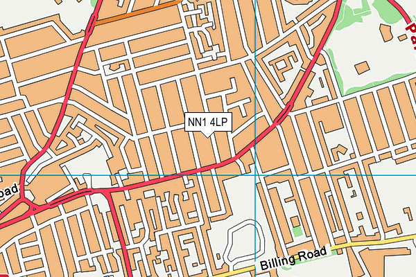 NN1 4LP map - OS VectorMap District (Ordnance Survey)