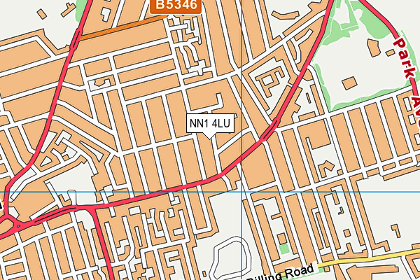 NN1 4LU map - OS VectorMap District (Ordnance Survey)