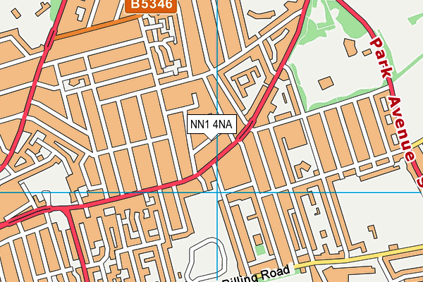 NN1 4NA map - OS VectorMap District (Ordnance Survey)