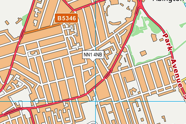 NN1 4NB map - OS VectorMap District (Ordnance Survey)