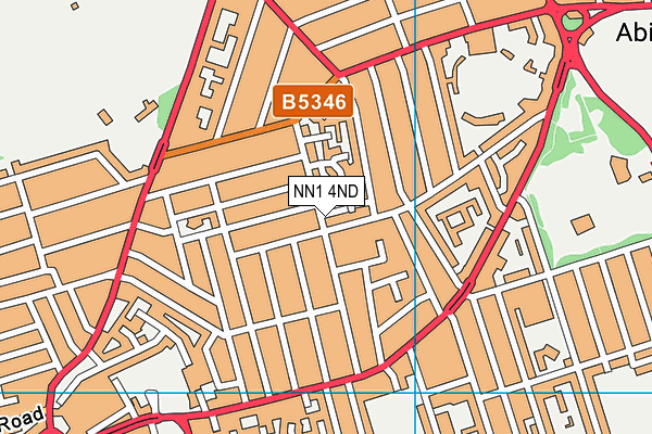 NN1 4ND map - OS VectorMap District (Ordnance Survey)