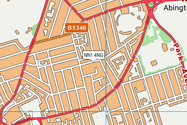 NN1 4NG map - OS VectorMap District (Ordnance Survey)