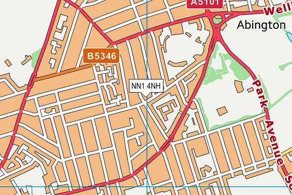 NN1 4NH map - OS VectorMap District (Ordnance Survey)