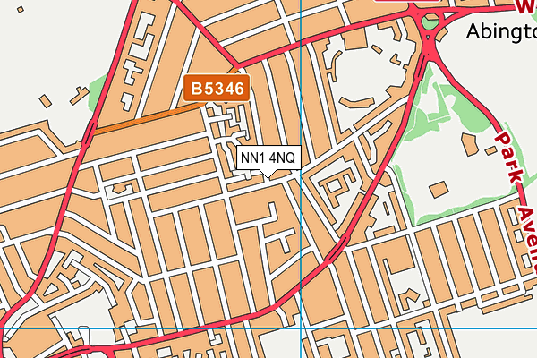 NN1 4NQ map - OS VectorMap District (Ordnance Survey)