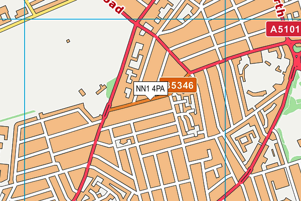 NN1 4PA map - OS VectorMap District (Ordnance Survey)