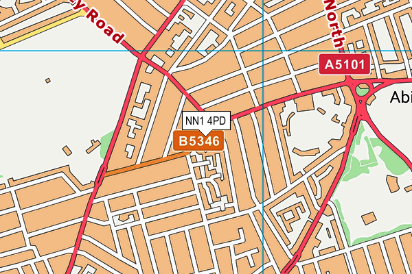 NN1 4PD map - OS VectorMap District (Ordnance Survey)