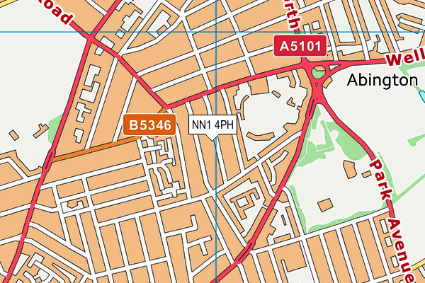 NN1 4PH map - OS VectorMap District (Ordnance Survey)
