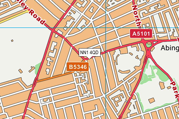 NN1 4QD map - OS VectorMap District (Ordnance Survey)