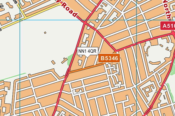 NN1 4QR map - OS VectorMap District (Ordnance Survey)