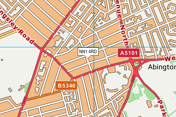 NN1 4RD map - OS VectorMap District (Ordnance Survey)