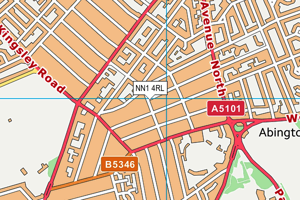 NN1 4RL map - OS VectorMap District (Ordnance Survey)