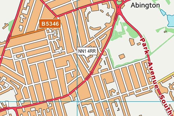NN1 4RR map - OS VectorMap District (Ordnance Survey)