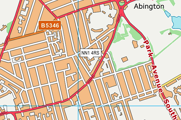 NN1 4RS map - OS VectorMap District (Ordnance Survey)