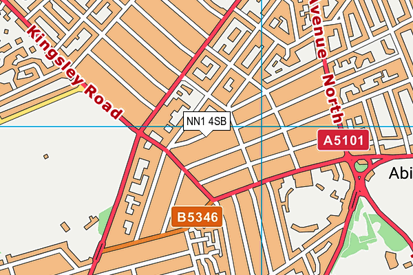 NN1 4SB map - OS VectorMap District (Ordnance Survey)