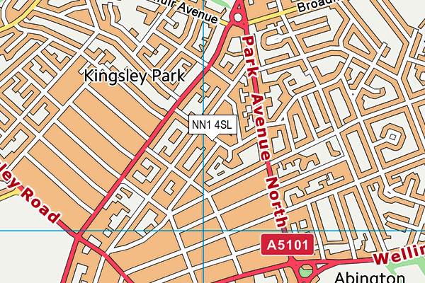 NN1 4SL map - OS VectorMap District (Ordnance Survey)