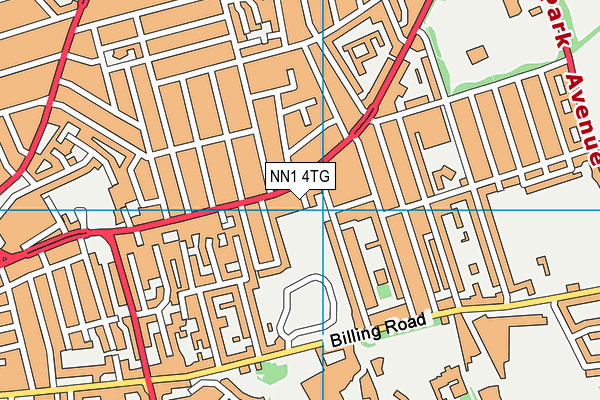 NN1 4TG map - OS VectorMap District (Ordnance Survey)