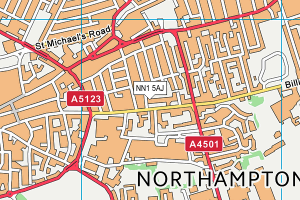 Map of GUILDHALL ESTATES (NORTHAMPTON) LIMITED at district scale