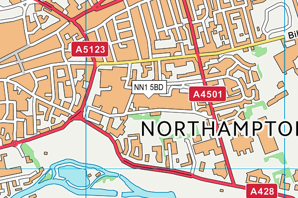 NN1 5BD map - OS VectorMap District (Ordnance Survey)